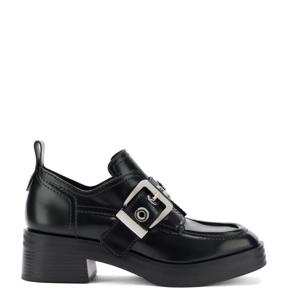 Larroude Stewart Shoes - Larroude Stewart Women's Oxford Black Leather Black 7.5